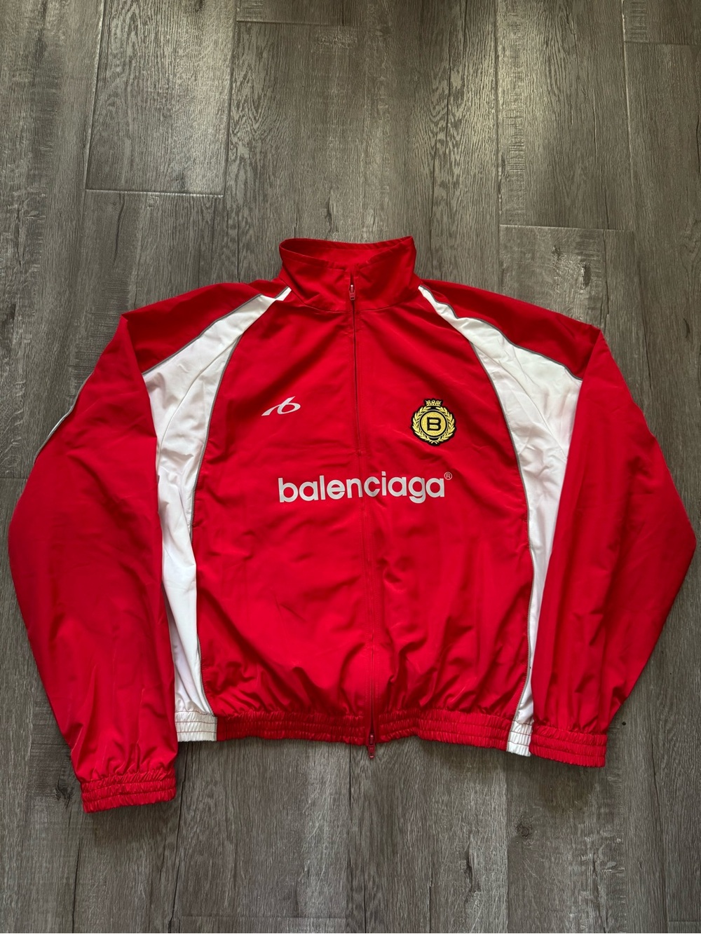 Balenciaga Soccer Tracksuit Jacket Red